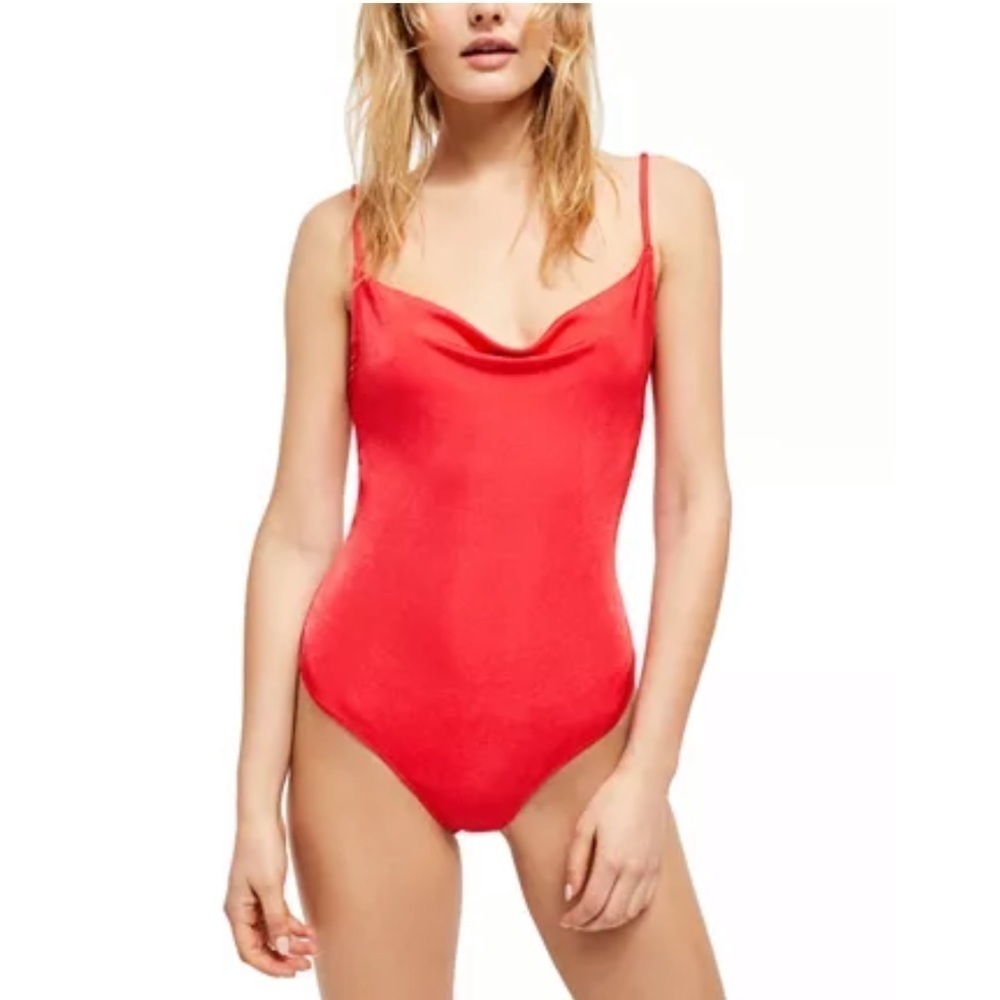 Free People Cowls Neck Bodysuit